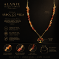 Collar Árbol de la Vida Aventurina Salmón