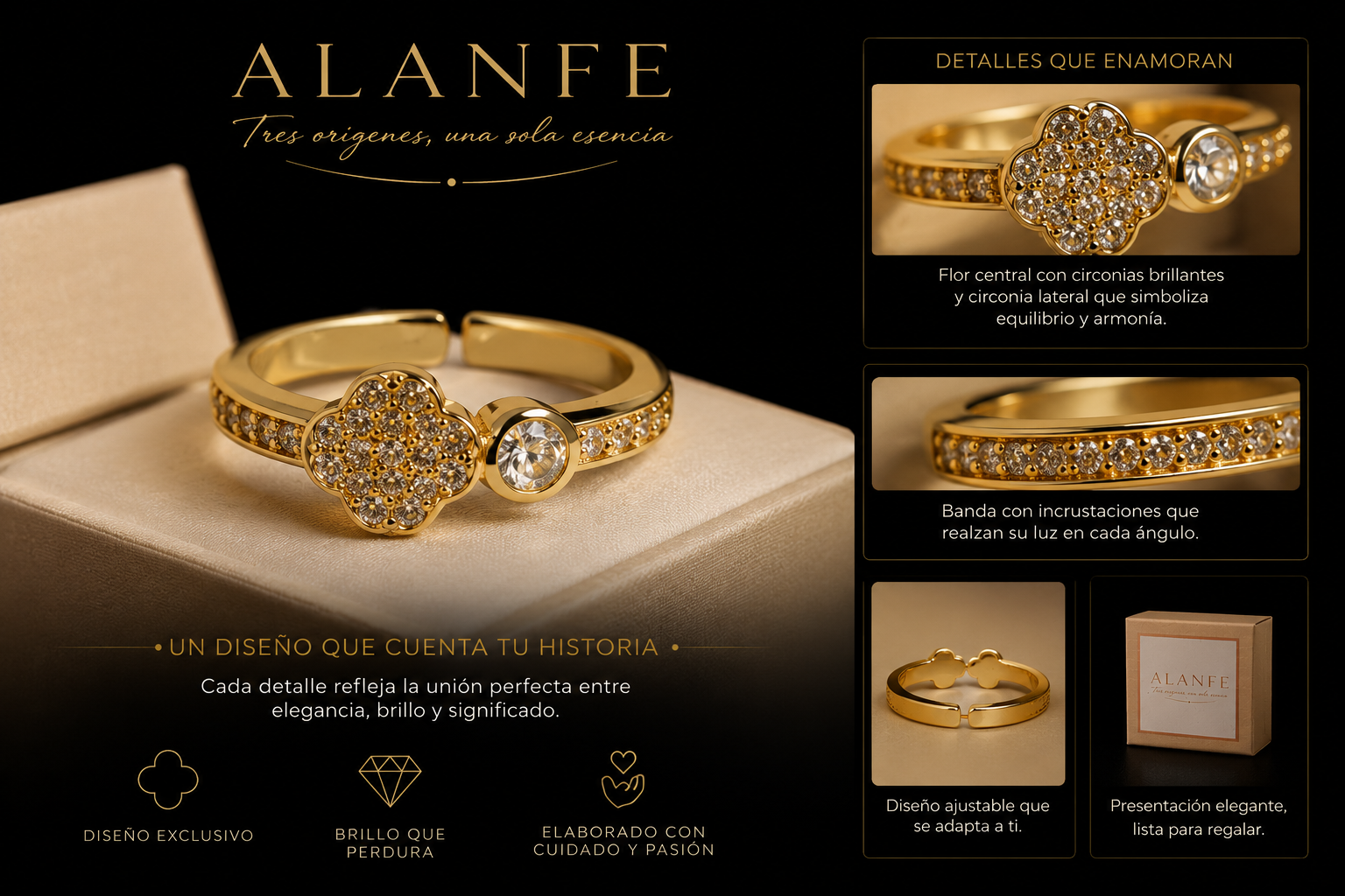 Anillo Flor Central