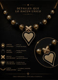 Collar Negro Dorado