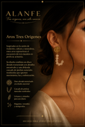 Aros de Perlas Traslúcida