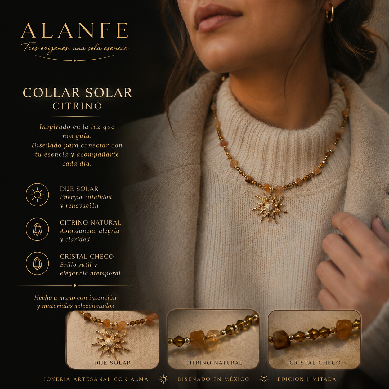 Collar Solar Citrino