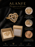 Anillo corazón doble