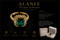 Anillo Circonias Verde