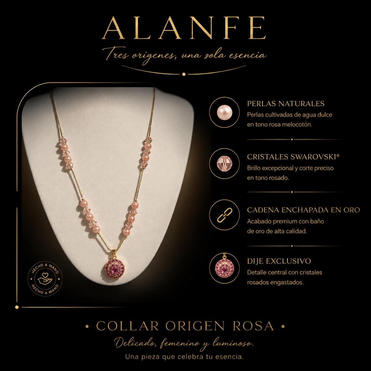 Collar Origen Rosa