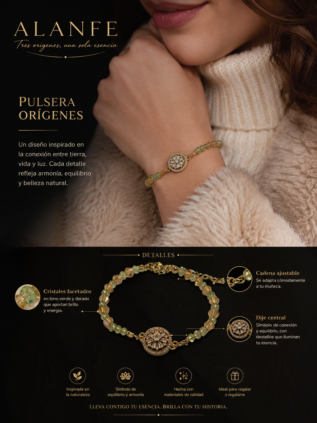 Pulsera Flor de luz